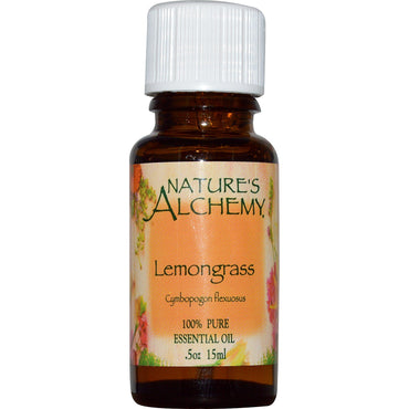 Nature's Alchemy, citrongræs, æterisk olie, 0,5 oz (15 ml)