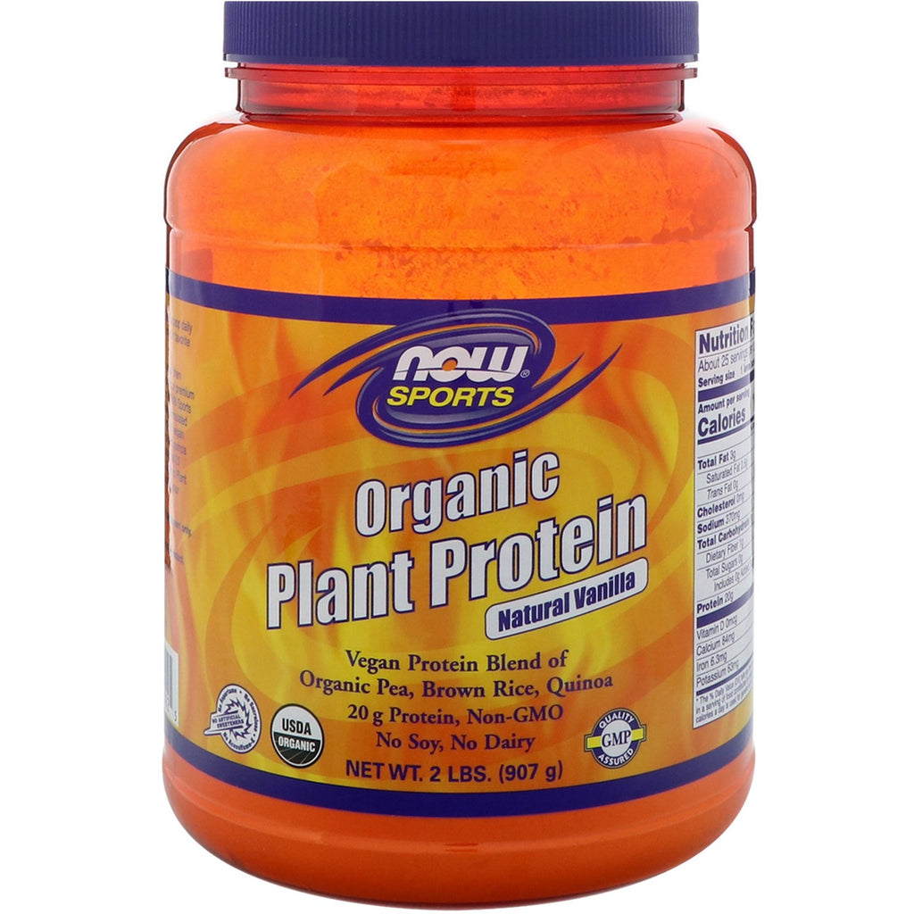 Now Foods,  Plant Protein, Natural Vanilla, 2 lbs (907 g)