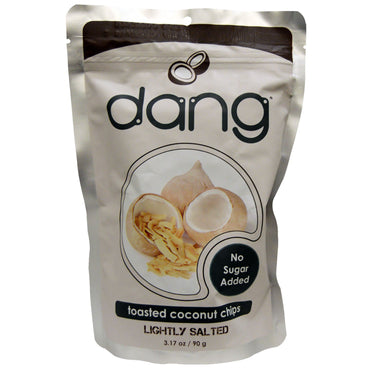 Dang Foods LLC, Chips de noix de coco grillées, légèrement salées, 3,17 oz (90 g)