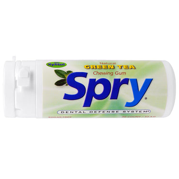 Xlear Spry מסטיק טבעי תה ירוק 30 ספירה (32.5 גרם)