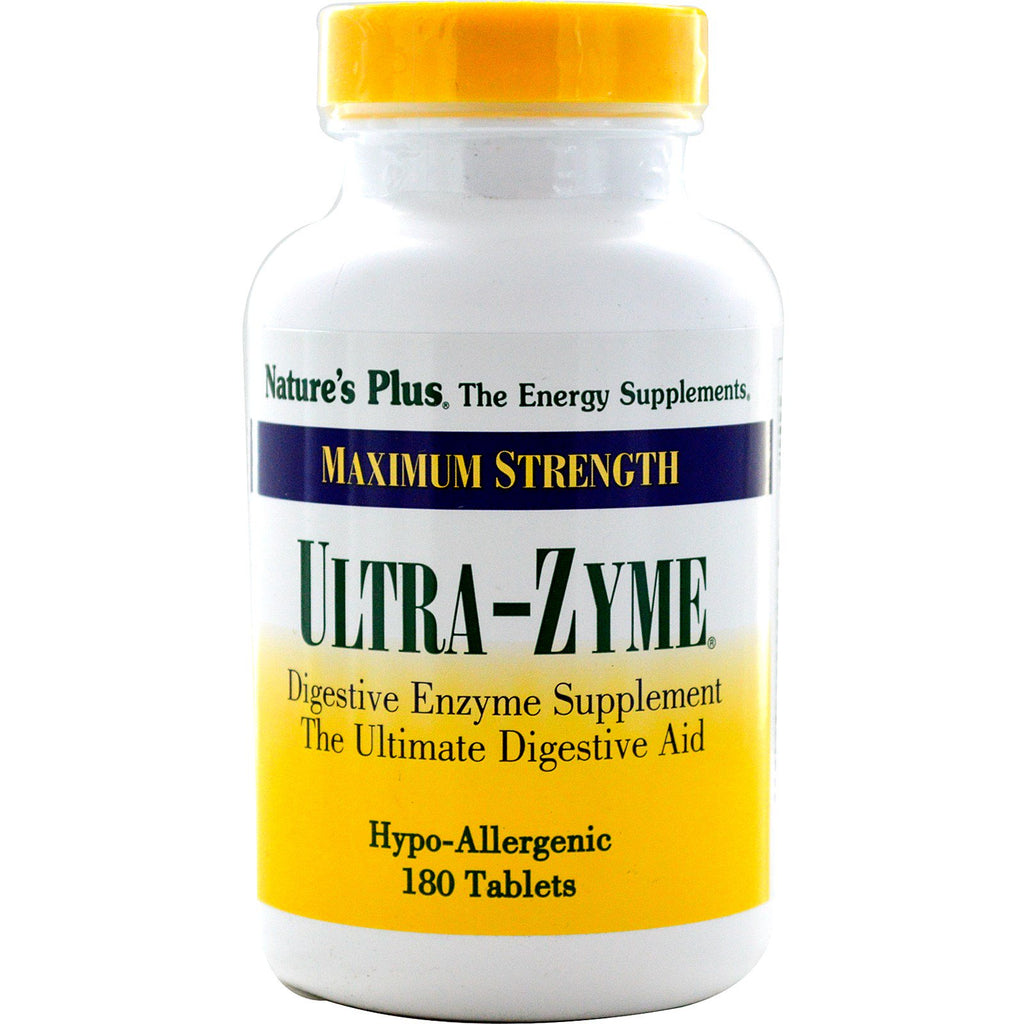 Nature's Plus, Maximal Strength Ultra-Zyme, 180 tabletter