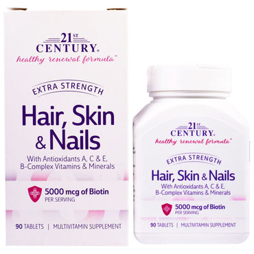 21st Century Hair Skin & Nails Extra Strength 90 Tablets
