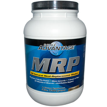 Pure Advantage, MRP, Meal Replacement Shake, Chocolate, 3 lbs (1380 g)