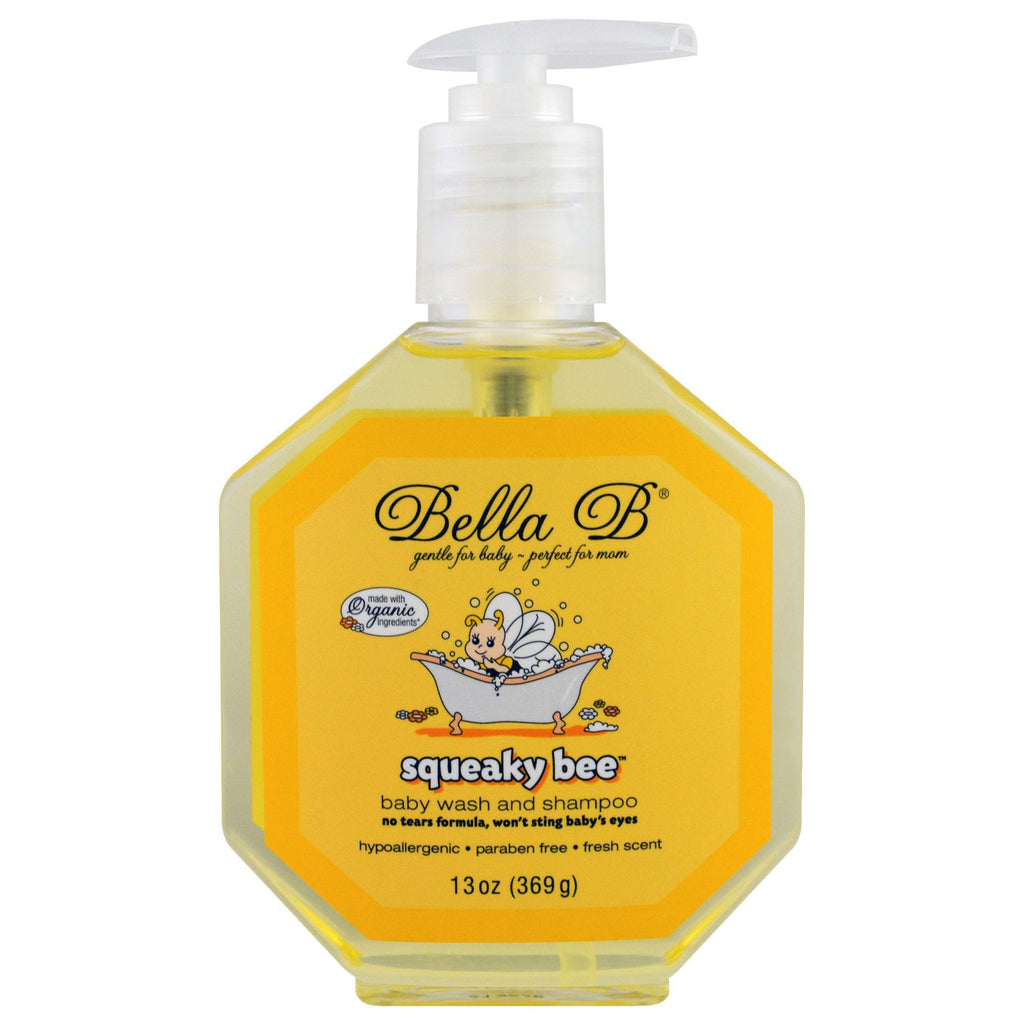 Bella B, Squeaky Bee, Baby Wash and Shampoo, 13 oz (369 g)