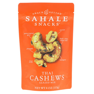 Sahale Snacks, glaseret blanding, thailandske cashewnødder, 4 oz (113 g)