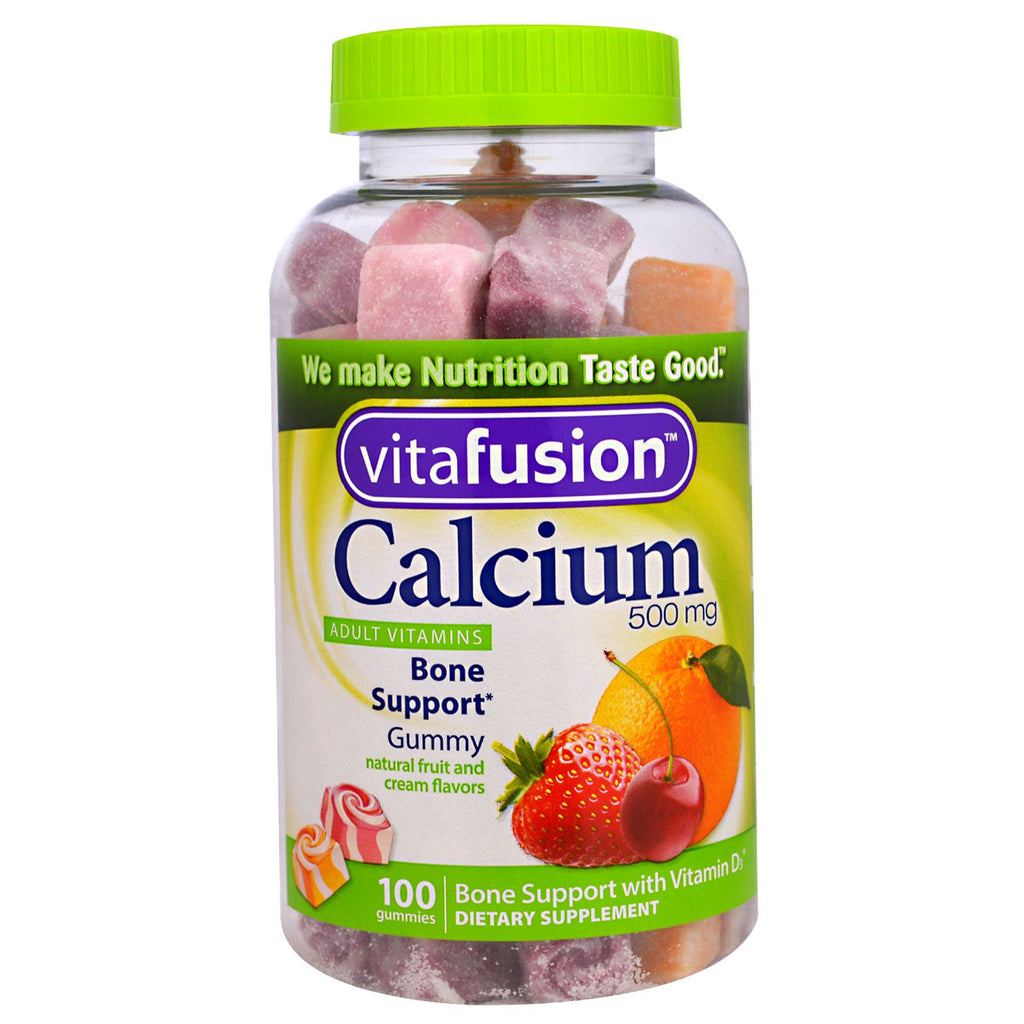 VitaFusion, Kalcium, 500 mg, 100 Gummies