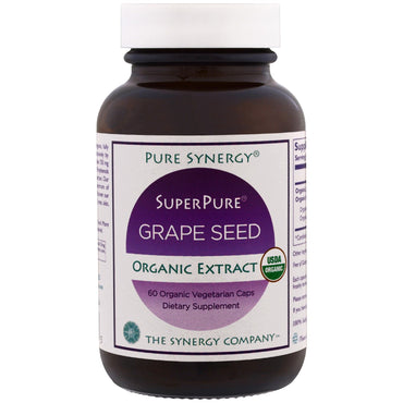 The Synergy Company, Pure Synergy، مستخلص بذور العنب فائق النقاء، 60 كبسولة نباتية