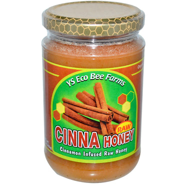 YS Eco Bee Farms, rå cinna honning, 13,5 oz (383 g)