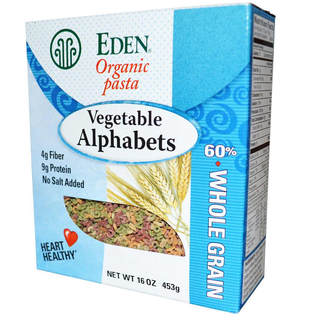 Eden Foods Pâtes Alphabets de légumes 16 oz (453 g)