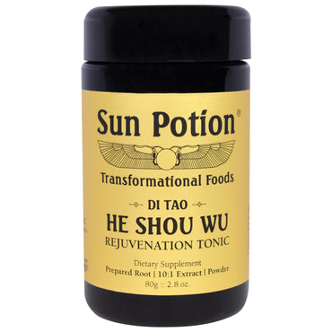 Poțiune solară, pudră He Shou Wu, Wildcrafted, 2,8 oz (80 g)