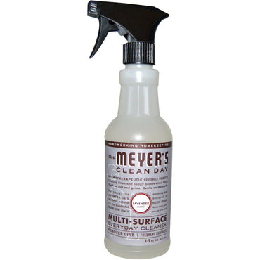 Mrs. Meyers Clean Day, Limpiador diario para múltiples superficies, aroma a lavanda, 16 fl oz (473 ml)