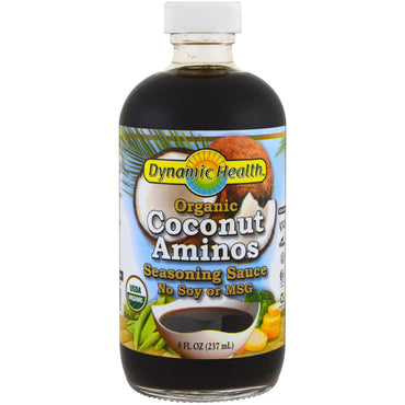 Dynamic Health Laboratories, Aminos de noix de coco, sauce d'assaisonnement, 8 fl oz (237 ml)