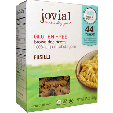 Jovial Brown Rice Pasta Fusilli Gluten Free 12 oz (340 g)