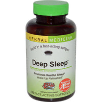 Herbs Etc., Deep Sleep, Alcohol Free, 120 Fast-Acting Softgels