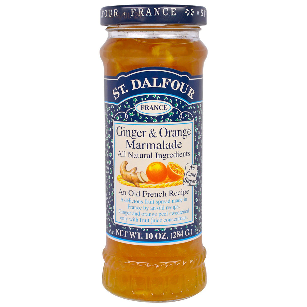 St. Dalfour, mermelada de jengibre y naranja, fruta para untar, 10 oz (284 g)