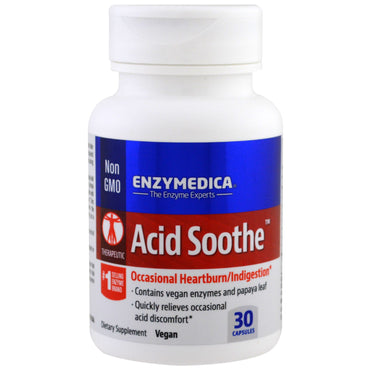 Enzymedica, ácido calmante, 30 cápsulas