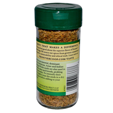 Frontier Natural Products, semințe de chimen, întreg, 1,87 oz (53 g)