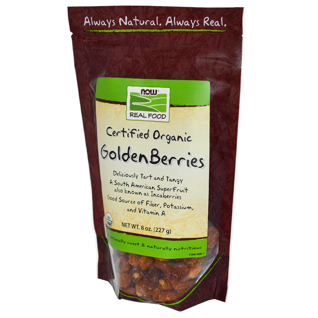 Now Foods, Real Food, Certified  Golden Berries, 8 oz (227 g)