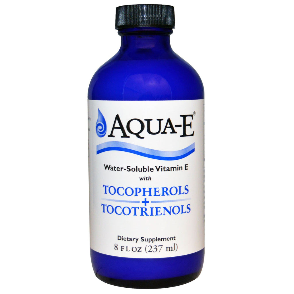 AC Grace Company, Aqua-E, vandopløseligt vitamin E med tocopherols + tocotrienols, 8 fl oz (237 ml)