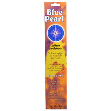 Blue Pearl, The Contemporary Collection, Saffraan Sandelhout Wierook, 0,35 oz (10 g)