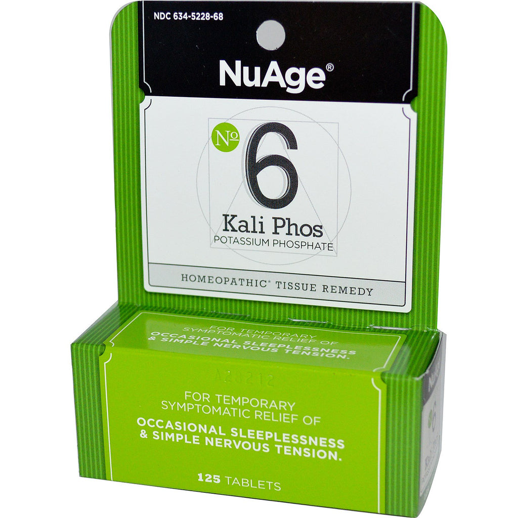 Hyland's, NuAge, nr. 6 Kali Phos, fosfat de potasiu, 125 tablete