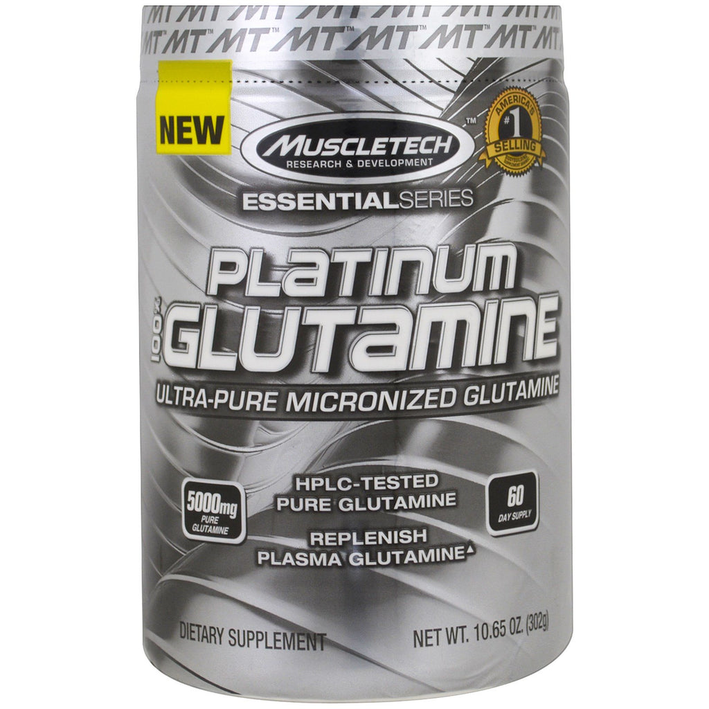 Muscletech, platină 100% glutamină, 10,65 oz (302 g)