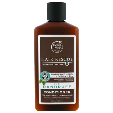 Petal Fresh, Pure, Hair Rescue Thickening Treatment Conditioner, Anti Dandruff, 12 fl oz (355 ml)