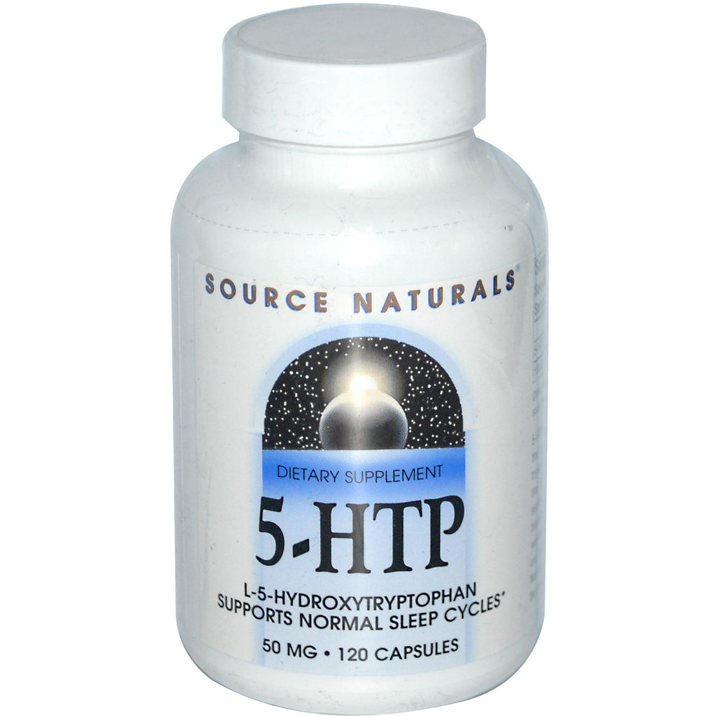 Source Naturals, 5-HTP, 50 mg, 120 kapsler