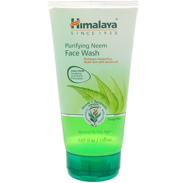 Himalaya, detergente viso purificante al neem, pelle da normale a grassa, 5,07 fl oz (150 ml)