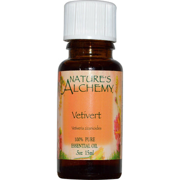 Nature's Alchemy, Vetivert, Ulei esențial, 0,5 oz (15 ml)