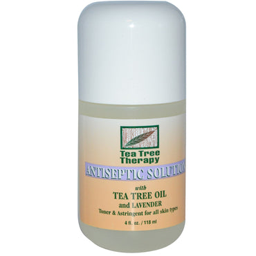 Tea Tree Therapy, Antiseptic Solution, With Tea Tree Oil and Lavender, 4 fl oz (118 ml)