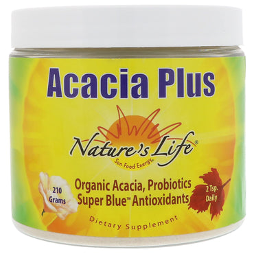 Nature's Life, Acacia Plus, canela, miel y limón, 210 g