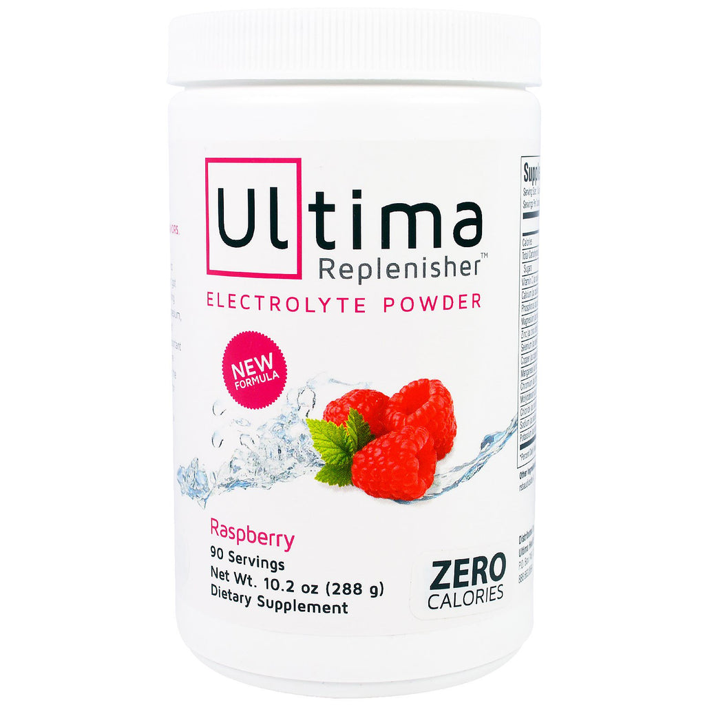 Ultima Health Products, مسحوق إلكتروليت Ultima Replenisher، توت العليق، 10.2 أونصة (288 جم)