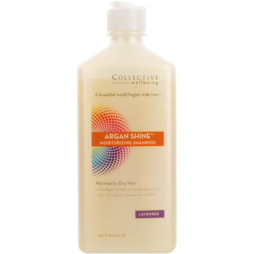 Life Flo Health, Argan Shine Moisturizing Shampoo, Normalt til Tørt hår, Lavendel, 14,5 fl oz (429 ml)