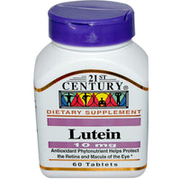 21st Century, Lutein, 10 mg, 60 Tablets