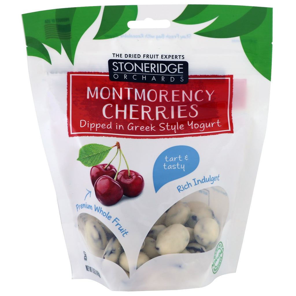 Stoneridge Orchards, Montmorency Cherries Dipped in Greek Style Yogurt, 5 oz (142 g)
