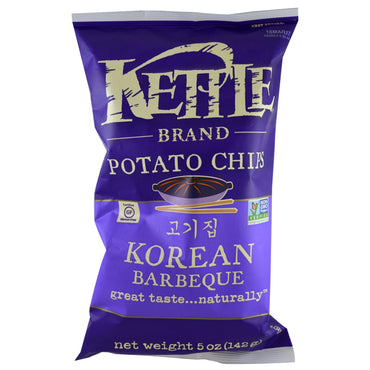 Kettle Foods, Patatas fritas, Barbacoa coreana, 5 oz (142 g)
