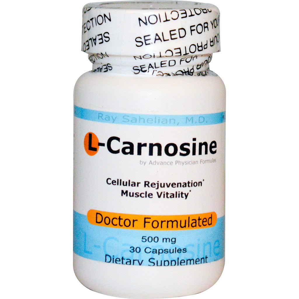 Advance Physician Formulas, Inc., L-Carnosine, 500 מ"ג, 30 כמוסות