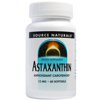 Source Naturals, Astaxanthine, 12 mg, 60 gélules