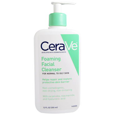 CeraVe, Espuma de Limpeza Facial, 355 ml (12 fl oz)