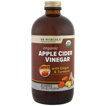 Dr. Mercola,  Apple Cider Vinegar, Spicy, 16 oz (473 ml)