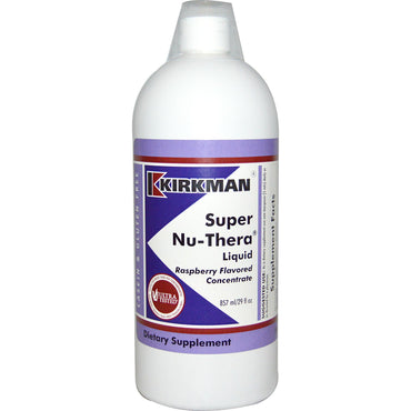 Kirkman Labs, נוזל Super Nu-Thera, בטעם פטל, 29 פל אונקיות (857 מ"ל)