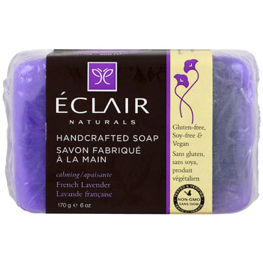Eclair Naturals, صابون مصنوع يدويًا، باللافندر الفرنسي، 6 أونصة (170 جم)