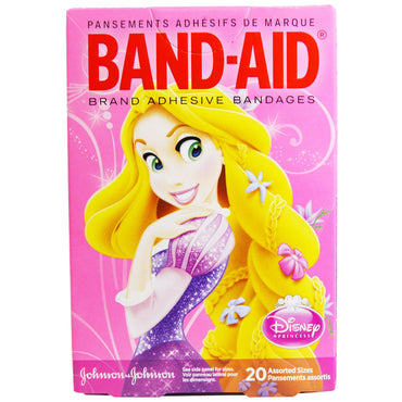 Band Aid, Adhesive Bandages, Disney Princess, 20 Assorted Sizes