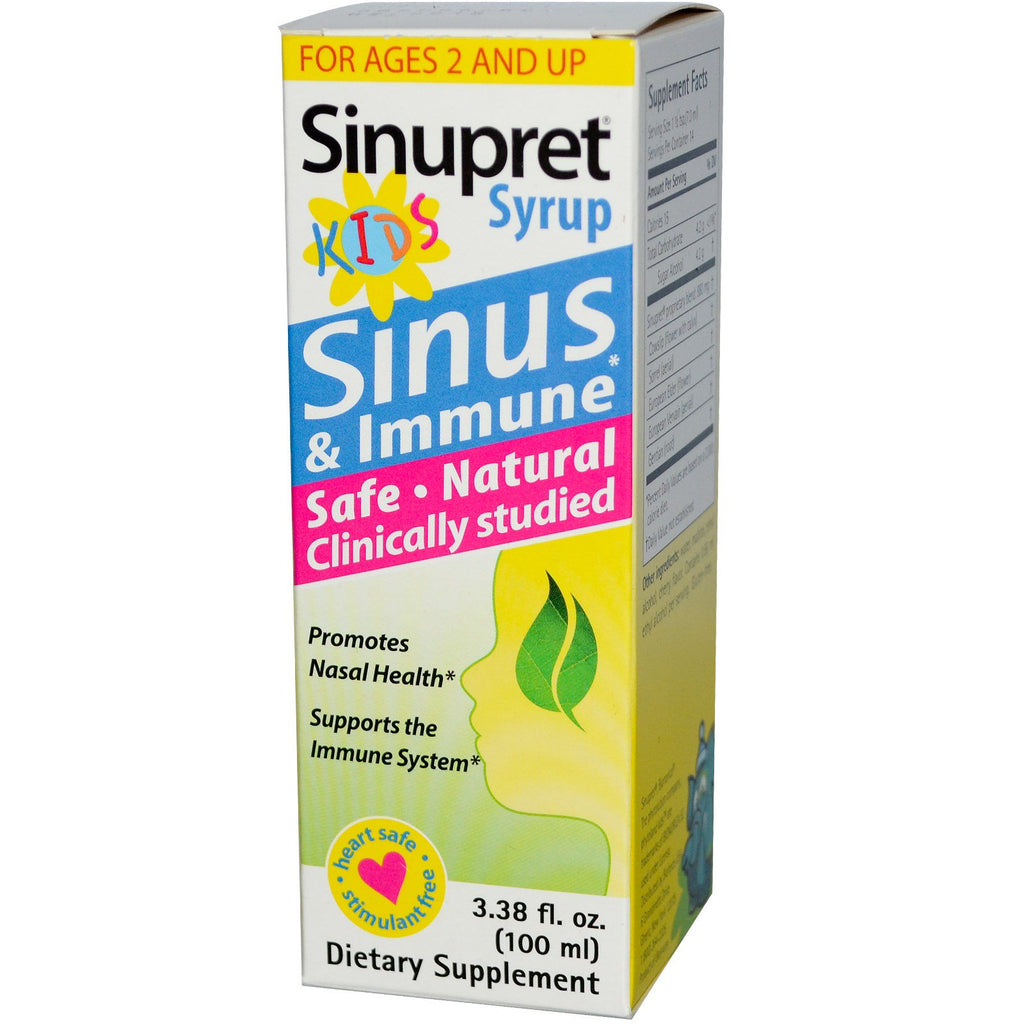 Bionorica, Sinupret Kids Sirup, 3,38 fl oz (100 ml)