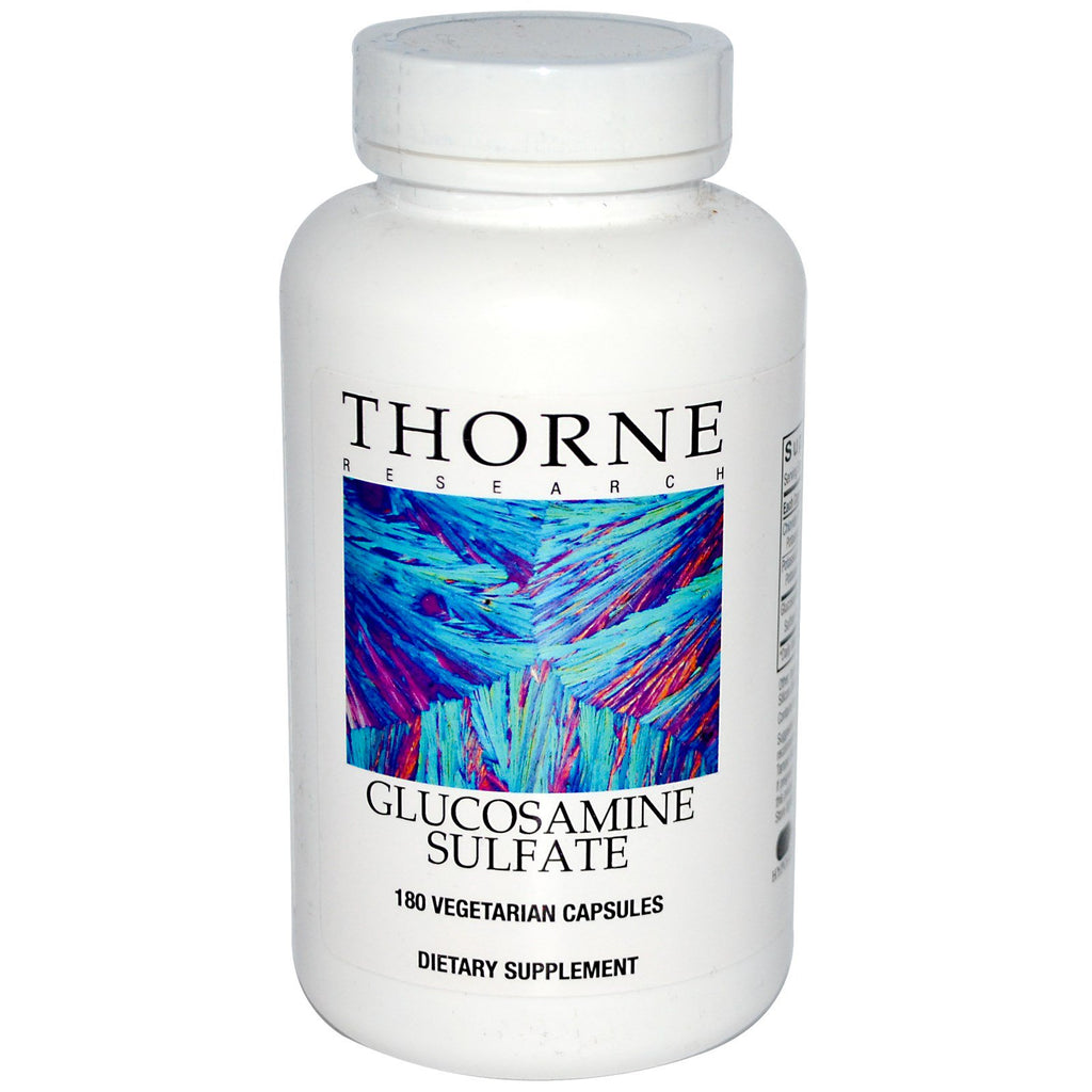 Thorne research, sulfato de glucosamina, 180 cápsulas vegetales