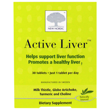 New Nordic US Inc, Active Liver, 30 Tablets