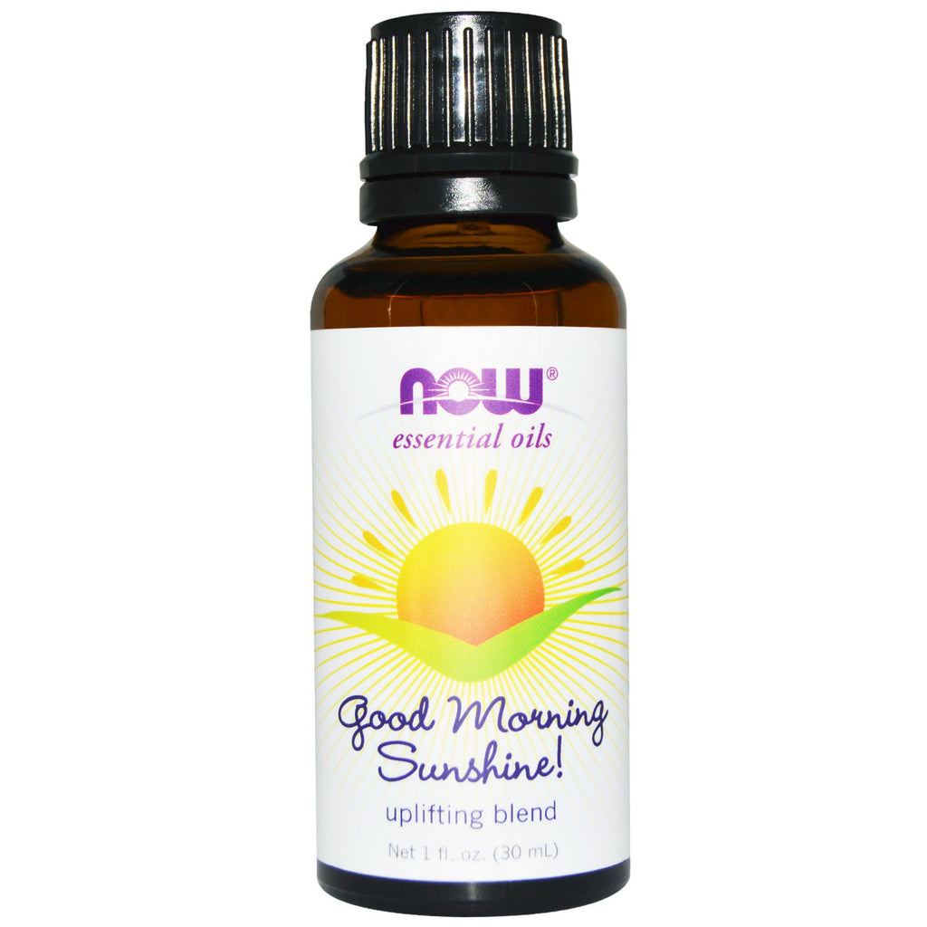 Now Foods Aceites esenciales Mezcla estimulante Good Morning Sunshine 1 fl oz (30 ml)