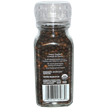 Gewoon, dagelijkse maling, zwarte peperkorrels, 2,65 oz (75 g)