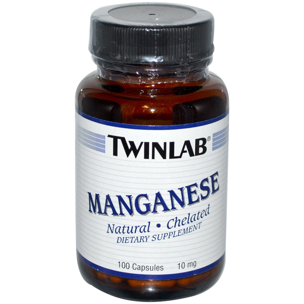 Twinlab、マンガン、10 mg、100 カプセル